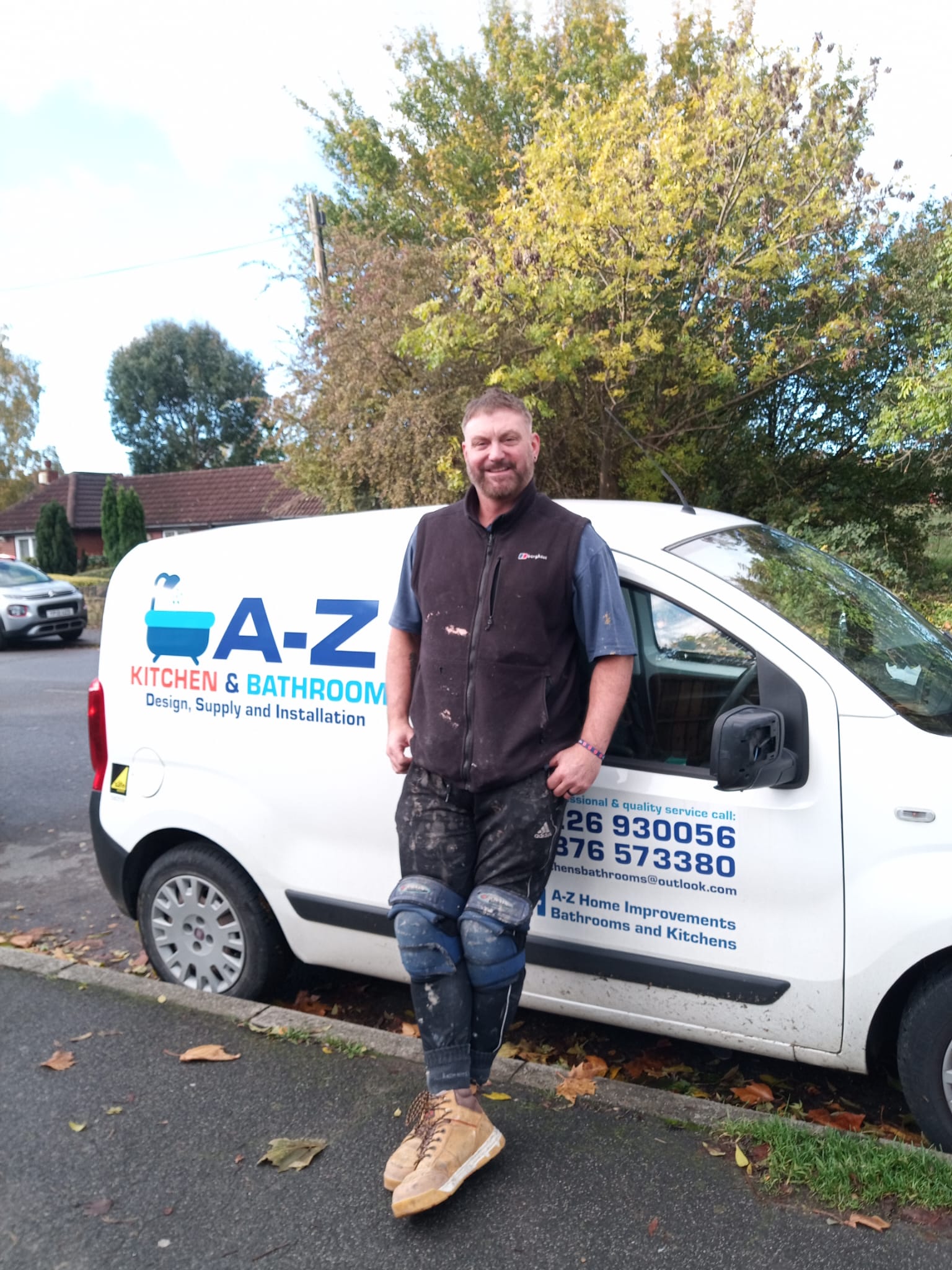 Mark the Bathroom fitter in Barnsley at A - Z Home Improvements Bathrooms and Kitchens