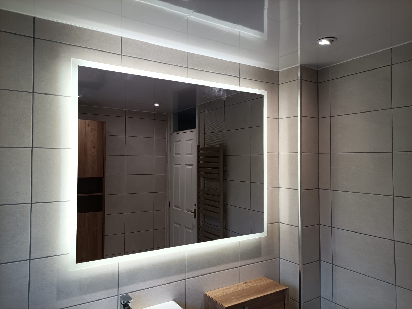 large anti fog back lit mirror large anti fog back lit mirror